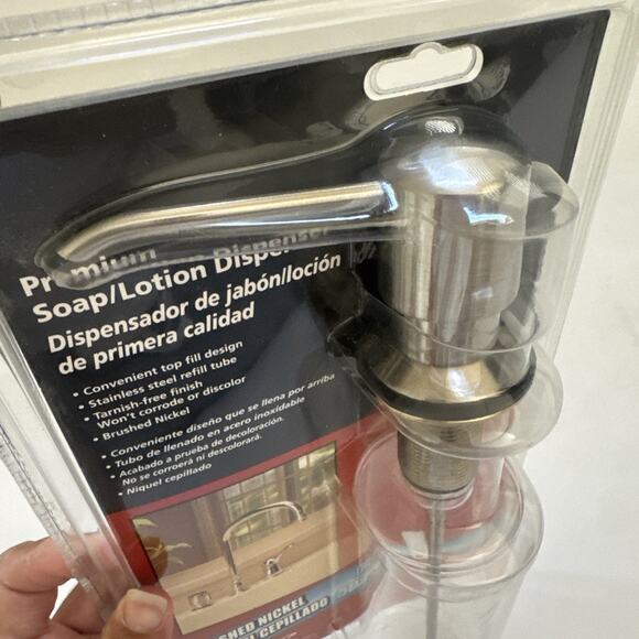 Brushed Nickel Finish Mounted Soap Dispenser K612DSBN New Replacement - Picture 3 of 9